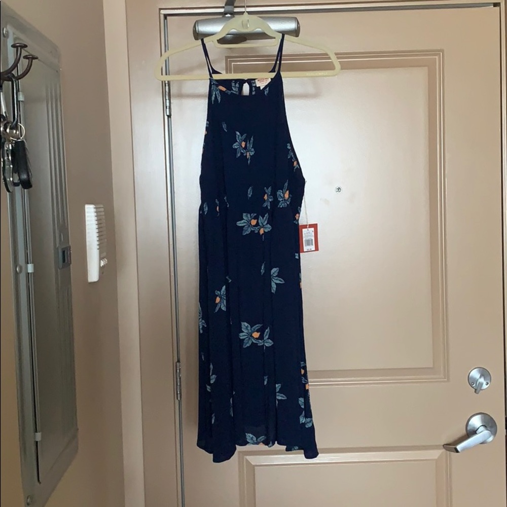 Blue floral sleeveless missimo dress size XL